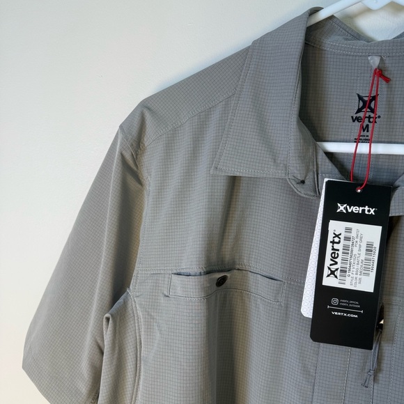 Vertx Flagstaff Tactical Short Sleeve Button Up Shirt NWT Size Medium - Picture 7 of 11